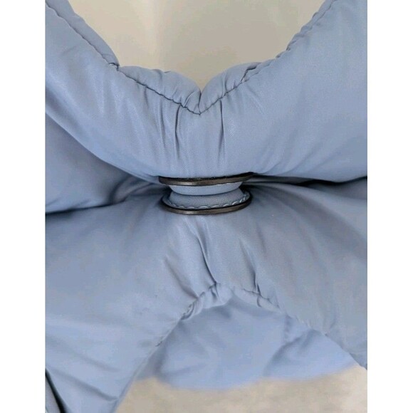 Coach Pillow Large Tote Bag CP152 Iris Quilted In Slate Blue Nylon Purse - Picture 5 of 16